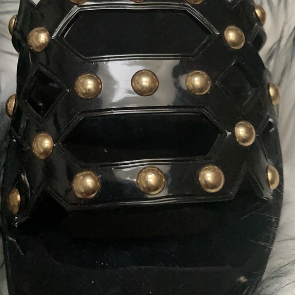 Women VINCE CAMUTO Black CARRON Jelly Slides NWOT - Picture 7 of 9